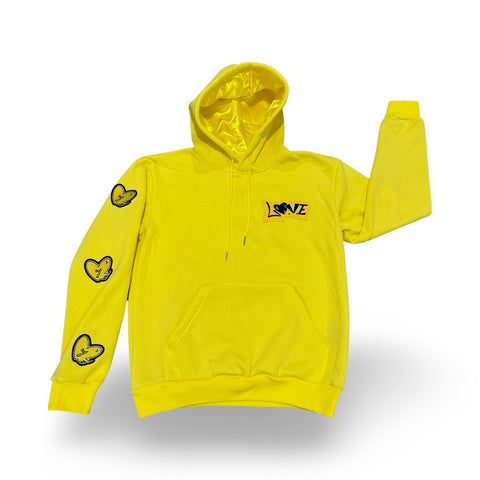 Yellow Love Conquers Hoodie