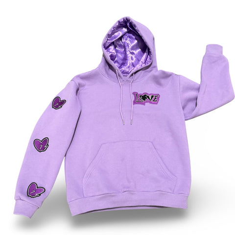 Purple Love Conquers Hoodie