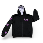 Purple Love Conquers Zip-Up Hoodie