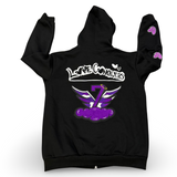 Purple Love Conquers Zip-Up Hoodie