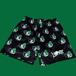 Camo Heart "Love" Mesh Shorts