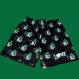 Camo Heart "Love" Mesh Shorts