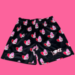 Camo Heart "Love" Mesh Shorts