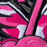 Love Conquers "Pink" Satin Bomber Jackets